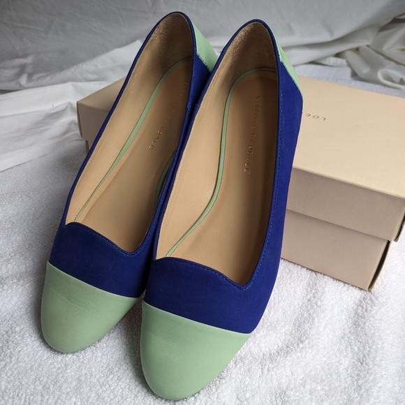 Loeffler Randall Ballet Flats size 8.5 in Cobalt and Tiffany Blue - Picture 3 of 6